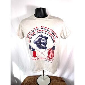 Willie Nelson Texas Picnic Graphic T Shirt S